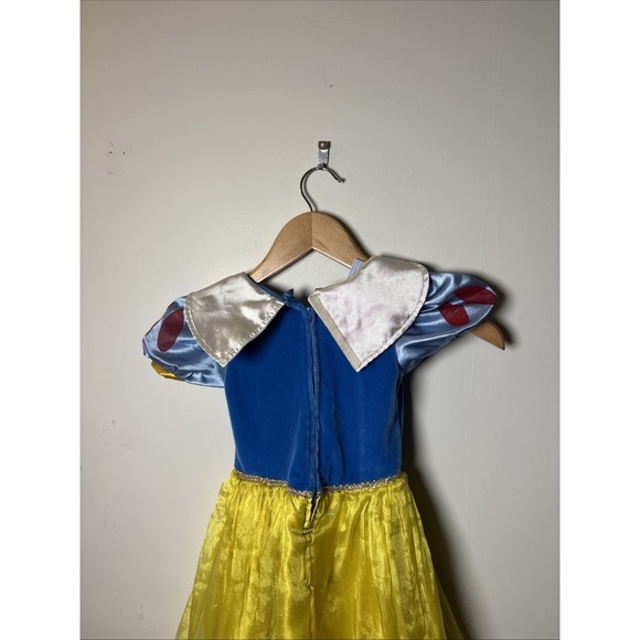 Snow White Disney Costume Toddler Dress With Velour Top, 3T - Picture 6 of 9